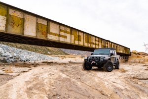 Jeep Wrangler Front Winch Bumper - Body Armor 4x4 - Full Width, Two-Stage Powder Coat, Light Texture Finish - Black - `18-`21